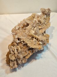 Crazy Cerussite With Quartz Cluster