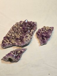 Amethyst With Selenite Specimens