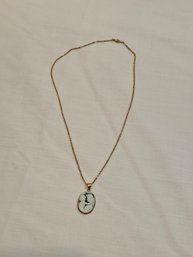 14k Gold Chain With Cameo