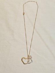 14k Gold Necklace With 14k Gold Heart Pendant