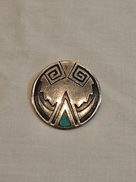 Native American Sterling Brooch