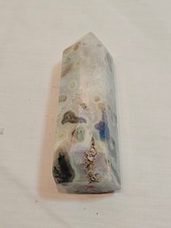 Moss Agate Polished Tower