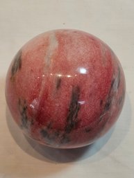 Polished Rhodonite Sphere