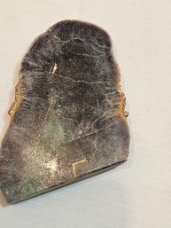 Lepidolite With Pyrite Slab