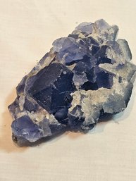 Blue Flourite With Quartz