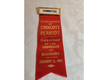 Endicott Peabody Inauguration Ribbon