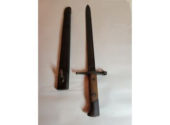 WWII Italian Carcano Bayonet With Scabbard