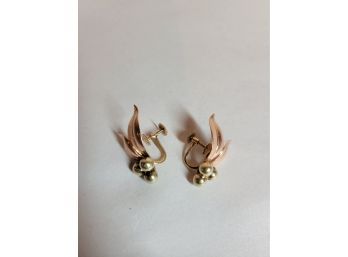 Vintage 10k Screwback Earrings