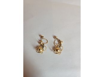 Vintage Screwback Earrings 14k