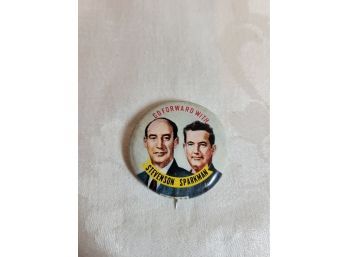 Stevenson Sparkman Campaign Button