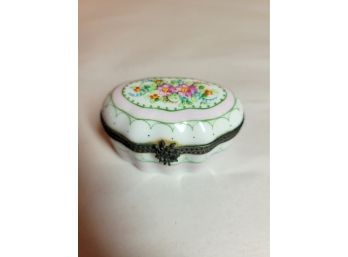 Limoges Trinket Box 6 Signed