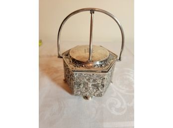 Silver Honey Or Mustard Dish 800 Silver German