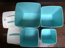 Vintage Rubbermaid Turquoise Cannister Set