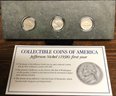 Collectible Coins Of America - 3pc Jefferson Nickels 1st Year