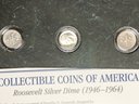 Collectible Coins Of America - 3pc Silver Roosevelt Dimes
