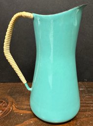 Vintage Dansk Designs Denmark IHQ Enamel Blue Pitcher