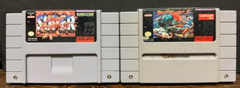 #7 Lot Of 2 Super Nintendo Games - Street Fighter II & Super Street Fighter II