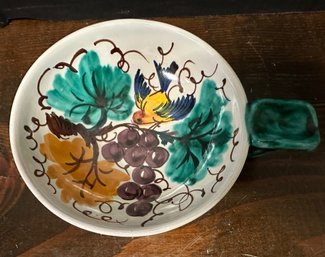 Vintage PV Italy Bird & Grapes Cup/dish