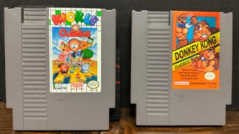 #2 Lot Of 2 Nintendo NES Games - Donkey Kong Classics & Kickle Cubicle