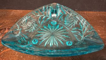 Vintage Triangular Glass Dish