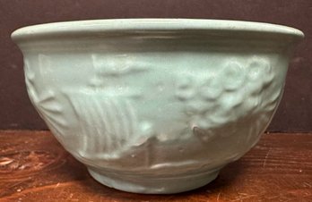 Vintage Robinson Ransbottom Pottery Ship Mixing Bowl