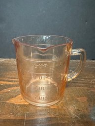 Pink Depression Glass 1 Cup Measuring Glass