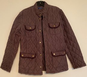 J. McLaughlin 100% Silk Brown Jacket