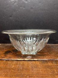 Vintage Federal Glass Star Pattern Mixing Bowl