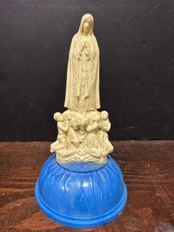 Vintage Madonna Rosary Plastic Trinket Box