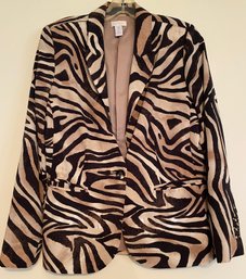 Chico's Animal Print Blazer