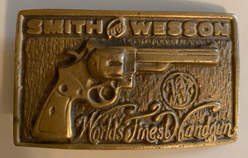 Smith & Weston Solid Brass Belt Buckle