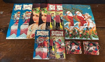 Lot Of 12 New Vintage Christmas Gift Bags