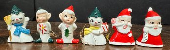 Lot Of 6 Vintage Mini Christmas Ornaments