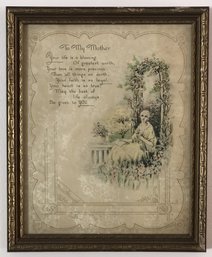 Framed Victorian - To My Mother