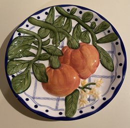 Plate With Pumpkin Theme