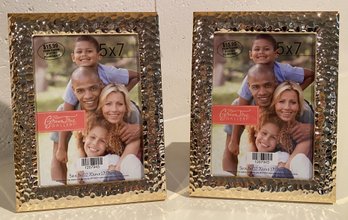 2pc Picture Frames - Hammered Look