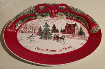 Fitz & Floyd Christmas Cookie Platter - New