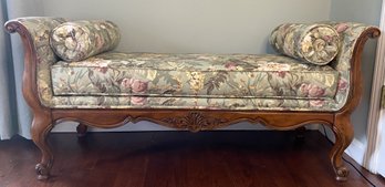 Ethan Allen Belfiore Bedroom Bench - Floral Fabric