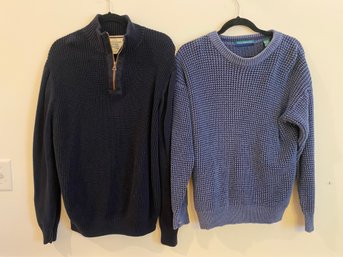 2 - Cable Knit Sweaters - Large