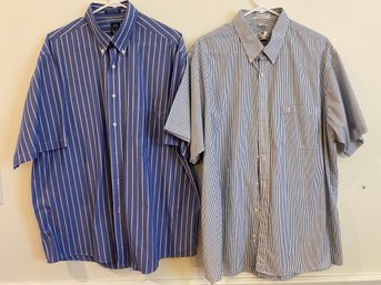 2 - Striped Shortsleeve Shirts
