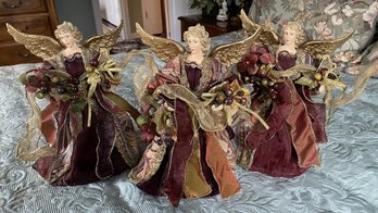 3pc Christmas Tree Toppers - Angels