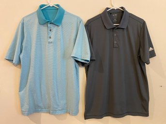 2 Golf Shirts - Large