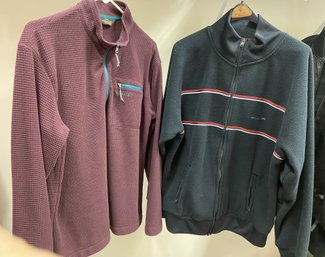 2 Zip Up Sweaters - Orvis - Nautica
