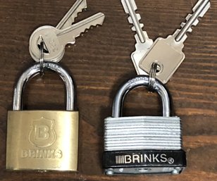 2pc Brinks Padlocks W/ Keys