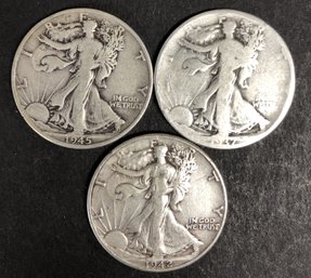 #26 - 3pc Silver Walking Liberty Half Dollars