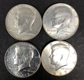 #2 - 4pc Kennedy Half Dollars