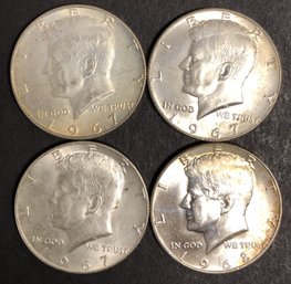 #3 - 4pc Kennedy Half Dollars