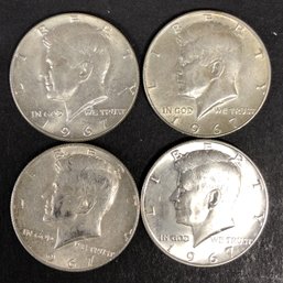 #4 - 4pc Kennedy Half Dollars