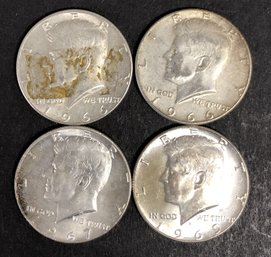 #5 - 4pc Kennedy Half Dollars