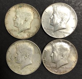 #6 - 4pc Kennedy Half Dollars